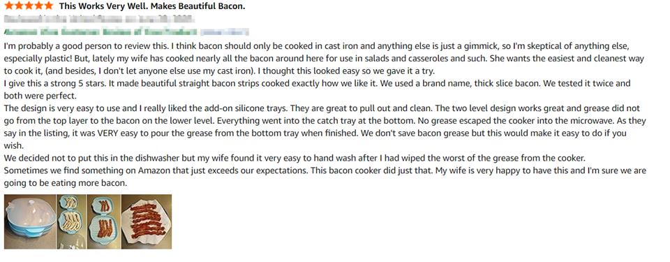 Microwave Bacon Tray For Easy Use
